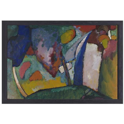 De waterval - Wassily Kandinsky canvas + baklijst 70x50cm, Huis en Inrichting, Woonaccessoires | Schilderijen, Tekeningen en Foto's