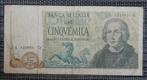 Bankbiljet 5000 lira Italië 1971, Italië, Los biljet, Ophalen of Verzenden