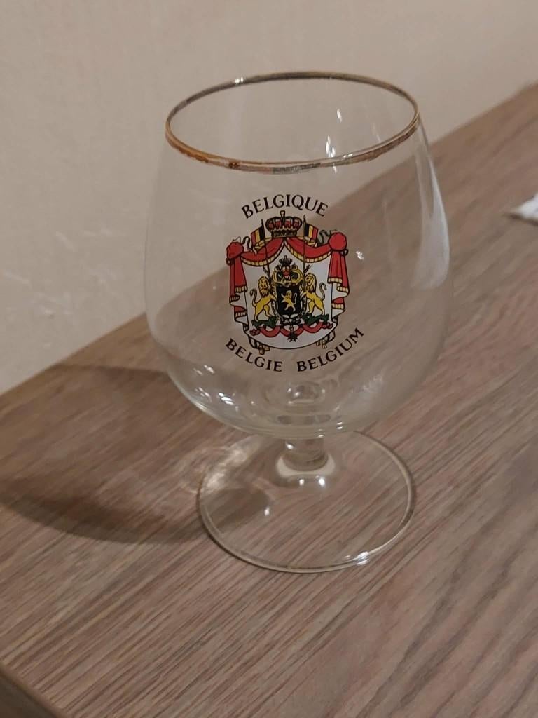 bierglas / Belgique / Belgium / België, Verzamelen, Glas en Drinkglazen, Zo goed als nieuw, Bierglas, Verzenden