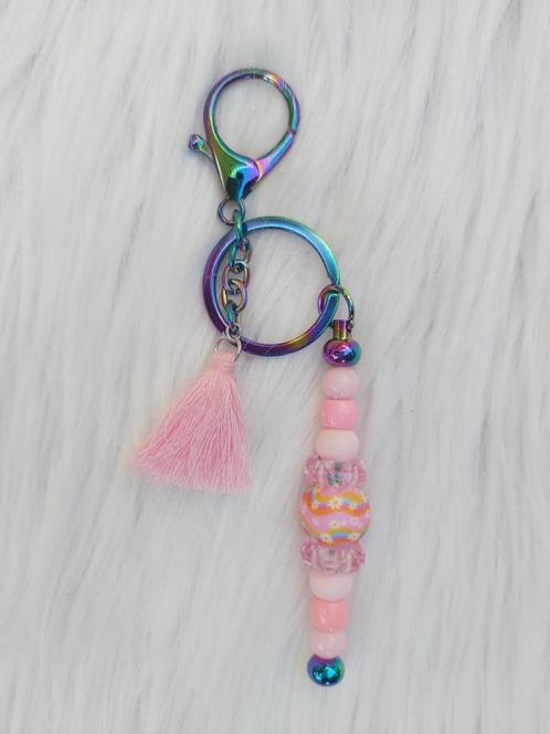 Sleutelhanger - tashanger metallic lichtroze, Verzamelen, Sleutelhangers, Nieuw, Overige typen, Verzenden