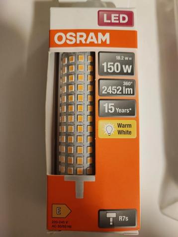 Osram ledlamp Line dimbaar warm wit R7s 17,5W  Nieuw!!!!  beschikbaar voor biedingen