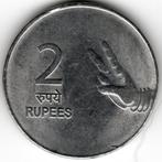 Inde : 2 Roupies 2008 Bombay KM#327 Réf 13901, Timbres & Monnaies, Monnaies | Asie, Asie du Sud, Enlèvement ou Envoi, Monnaie en vrac