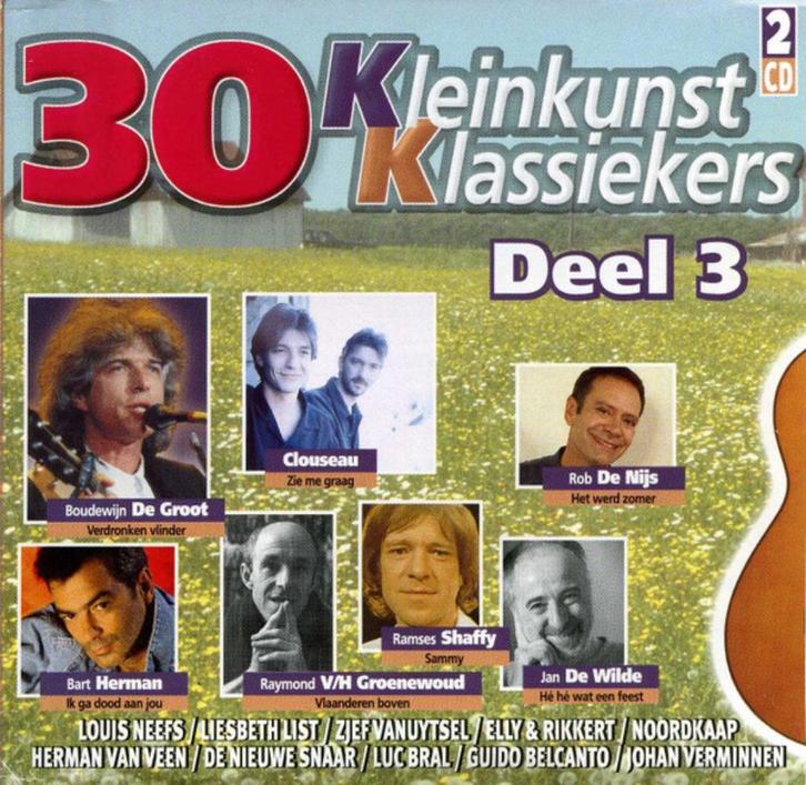 822 - 30 KLEINKUNST KLASSIEKERS - DEEL 3 - 2CD - NIEUW, Cd's en Dvd's, Cd's | Verzamelalbums, Nieuw in verpakking, Nederlandstalig