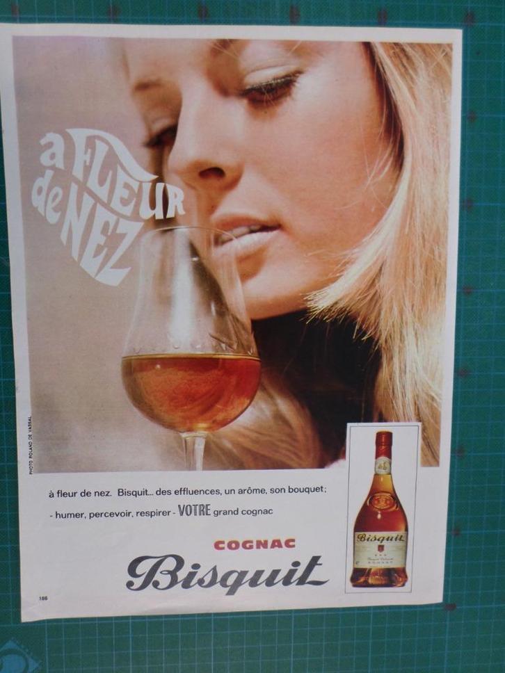 Bisquit Cognac - publicité papier - 1970, Collections, Marques & Objets publicitaires, Utilisé, Autres types, Enlèvement ou Envoi
