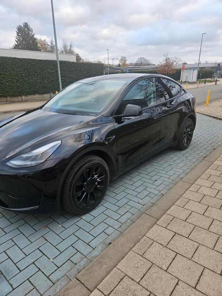Tesla Model Y Long Range RWD, Auto's, Tesla, Particulier, Model Y, Elektrisch, Zwart, Zwart, Leder, BTW verrekenbaar, Ophalen