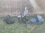 Set kinderwagen/autostoel/reiswieg, Kinderen en Baby's, Kinderwagens en Combinaties, Ophalen, Gebruikt, Combiwagen, Met autostoeltje