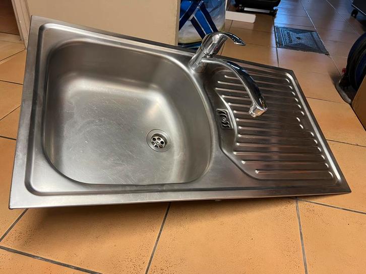 Évier Franke inox 430x780mm + mitigeur Grohe chromé, Maison & Meubles, Cuisine | Éléments de cuisine, Utilisé, Moins de 100 cm