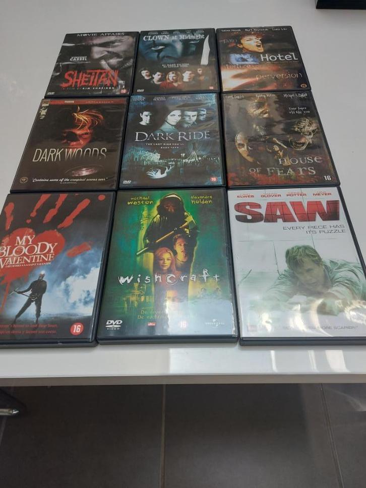 Slasher dvd's te koop, Cd's en Dvd's, Dvd's | Horror, Zo goed als nieuw, Slasher, Ophalen of Verzenden