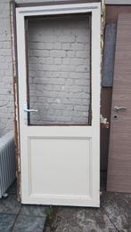 Buitendeur Hout 210 cm x 87 cm, Doe-het-zelf en Bouw, Deuren en Vliegenramen, Ophalen, Gebruikt, 80 tot 100 cm, Buitendeur