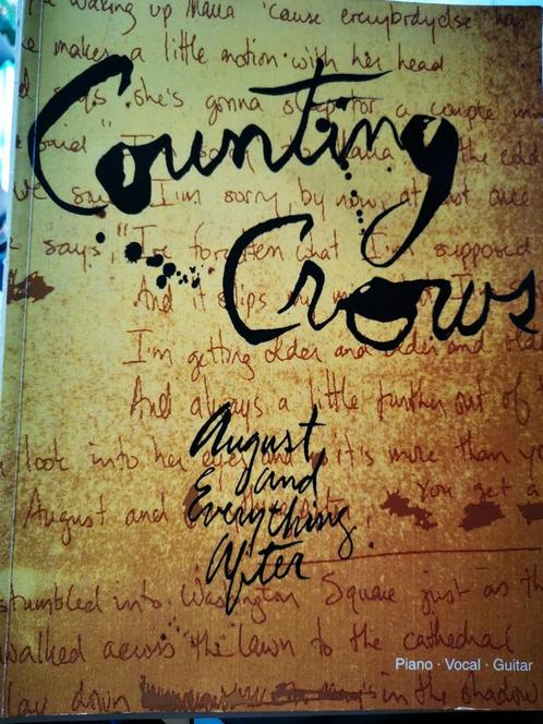 Counting Crows, August and everything after, Zang, gitaar,.., Muziek en Instrumenten, Bladmuziek, Gebruikt, Artiest of Componist