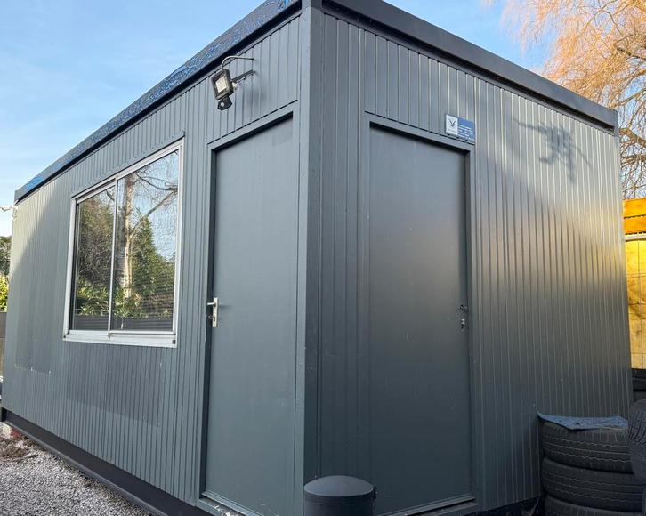 Bureaucontainer Bureau Unit 6x3 Tuinkantoor De Meeuw, Doe-het-zelf en Bouw, Containers, Ophalen