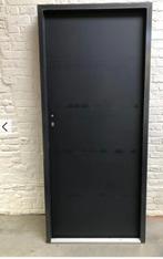 buitendeur metaal antraciet met schade, Doe-het-zelf en Bouw, Ophalen, Hout, Buitendeur