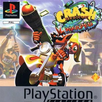 Crash Bandicoot 3 Warped Platinum, Consoles de jeu & Jeux vidéo, Enlèvement ou Envoi, 1 joueur, Utilisé, À partir de 3 ans