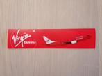 Virgin Express Sticker #01 Boeing B737-36N OO-VEX Sabena, Nieuw, Ophalen of Verzenden