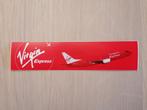 Virgin Express Sticker #01 Boeing B737-36N OO-VEX Sabena, Ophalen of Verzenden, Nieuw