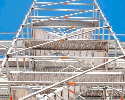 Stelling gevelstelling, Doe-het-zelf en Bouw, Steigers, Nieuw, Gevelsteiger, 5 meter of hoger, Ophalen