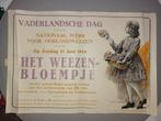 affiche 1924 oorlogswezen ' het weezenbloempje', Verzamelen, Ophalen of Verzenden, Overige soorten, Foto of Poster