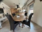 Mooie eiken ronde tafel 1,50 m, Huis en Inrichting, Tafels | Eettafels, Ophalen, Gebruikt, 150 tot 200 cm, Stijlvol... degelijke tafel