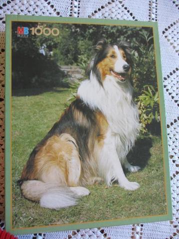 Puzzle Lassie MB 1000 pièces - idée cadeau Saint disponible aux enchères