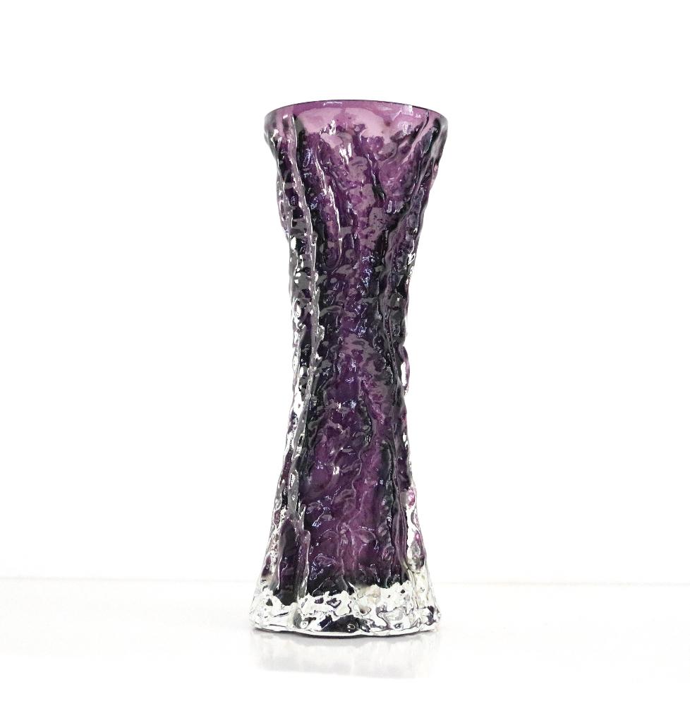 Paarse 'Vintage Boomschors' (bark) vaas van Ingrid Glas, Ophalen of Verzenden