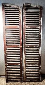Volets anciens en bois – Authentique charme vintage, Doe-het-zelf en Bouw, Rolluiken, Ophalen, Gebruikt, Bruin, 200 cm of meer