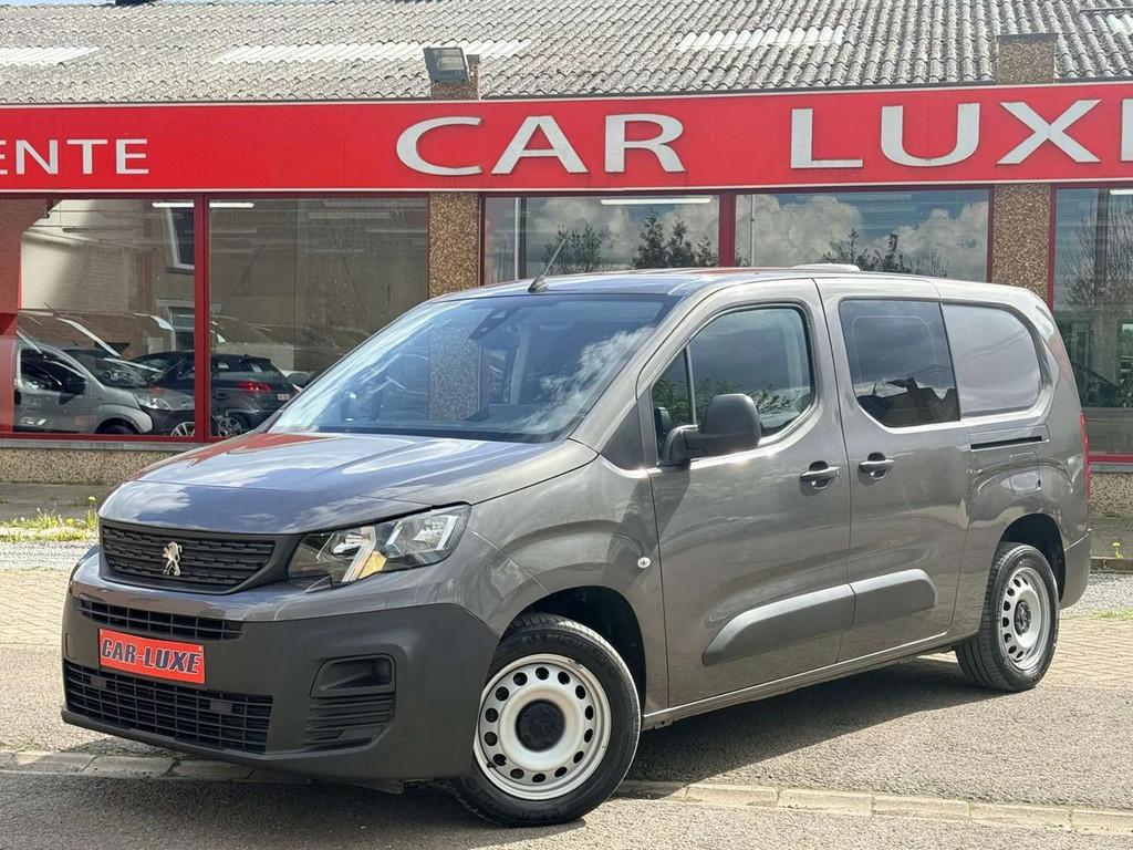 Peugeot Partner 1.5 HDI 102CV DOUBLE CABINE LONG TVAC, 75 kW, Stof, Gebruikt, Bedrijf