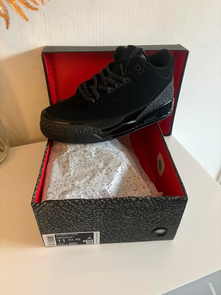 Jordan 3 black cat, Kleding | Heren, Schoenen, Ophalen, Zwart, Nieuw, Sneakers