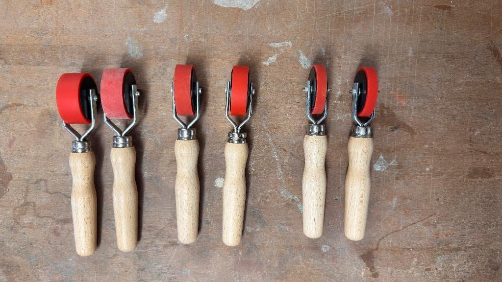 Professionele aandrukrollers set – epoxy / beton / folie –, Ophalen of Verzenden, Nieuw