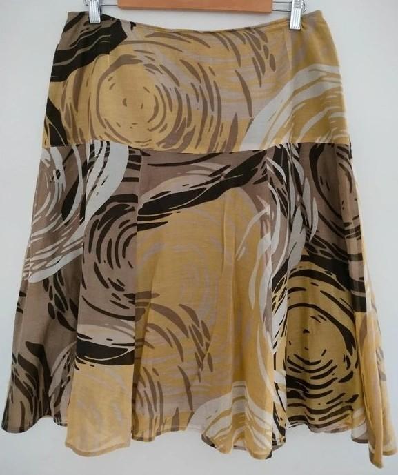 Prachtige rok Atmos Fashion maat: 42/44 of Large, Kleding | Dames, Rokken, Zo goed als nieuw, Maat 42/44 (L), Bruin, Onder de knie