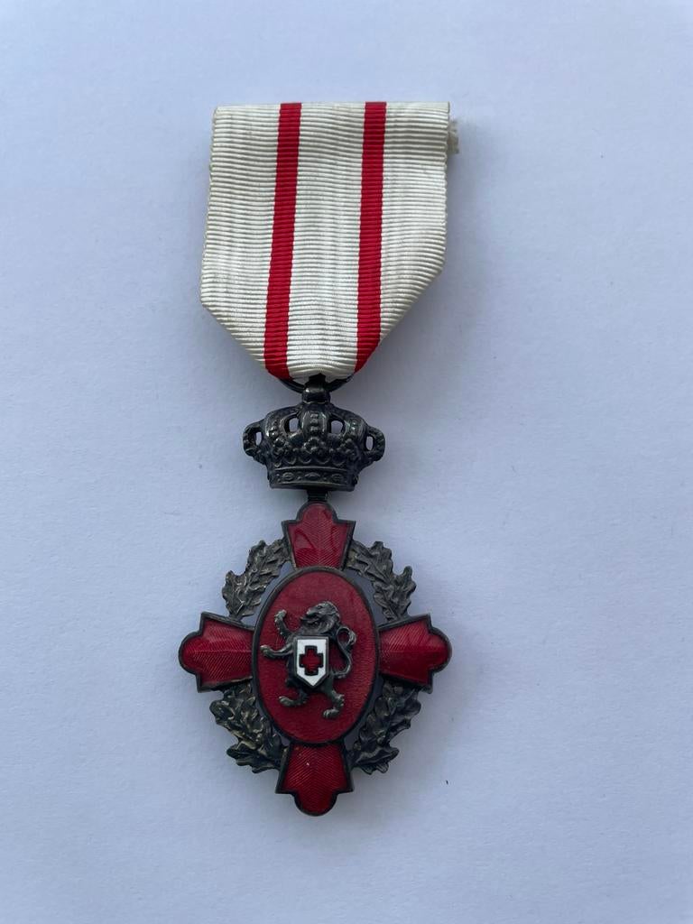Lot 13: Medaille rood kruid emaille, Verzamelen, Ophalen of Verzenden