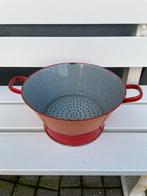 Oude emaille vergiet, Ophalen