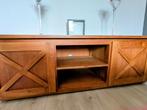 Massief teak kast, Ophalen, Gebruikt, Het x-motief zorgt voor een warme en robuuste uitstraling, 150 tot 200 cm