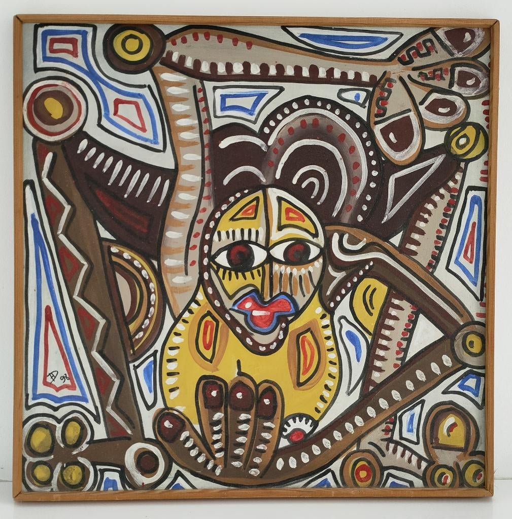 HUGUES DEMEURE (Artiste Français) / Huile sur toile (1998), Antiquités & Art, Art | Peinture | Abstraite, Enlèvement