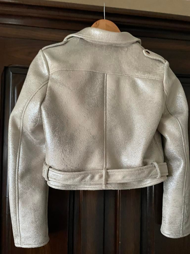 Kort vestje zilverkleurige glans, maat 38, Vêtements | Femmes, Vestes & Costumes, Enlèvement, Comme neuf, Taille 38/40 (M)