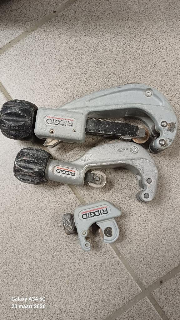 RIDGID buissnijders Rothernberg sanitair gereedschap, Ophalen, Gebruikt