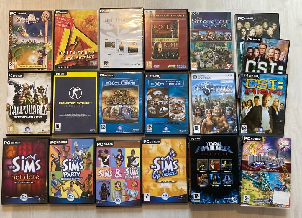 Vintage pc games, Games en Spelcomputers, Games | Pc, Online, Gebruikt, Overige genres, 1 speler
