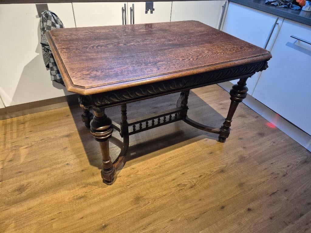 Mechelse tafel + 2 stoelen, Antiek en Kunst, Ophalen