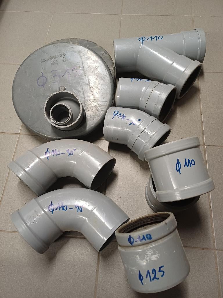 PVC Afvoer, Bricolage & Construction, Tuyaux & Évacuations, 80 mm ou plus, PVC, Comme neuf, Enlèvement