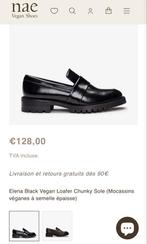 Mocassins noirs vegan  Nae • 38 (128€), Neuf, Enlèvement ou Envoi, Chaussures basses, Noir