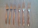 6 fourchettes rétro similaires avec 3 fleurs, Antiquités & Art, Enlèvement ou Envoi