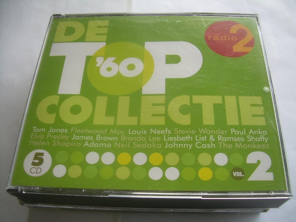 5 CD BOX - RADIO 2 - DE TOP COLLECTIE - 60 - VOL 2, Cd's en Dvd's, Ophalen of Verzenden, Zo goed als nieuw, Pop, Boxset