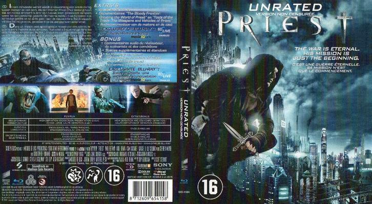 priest (blu-ray) neuf, CD & DVD, Blu-ray, Comme neuf, Horreur, Enlèvement ou Envoi