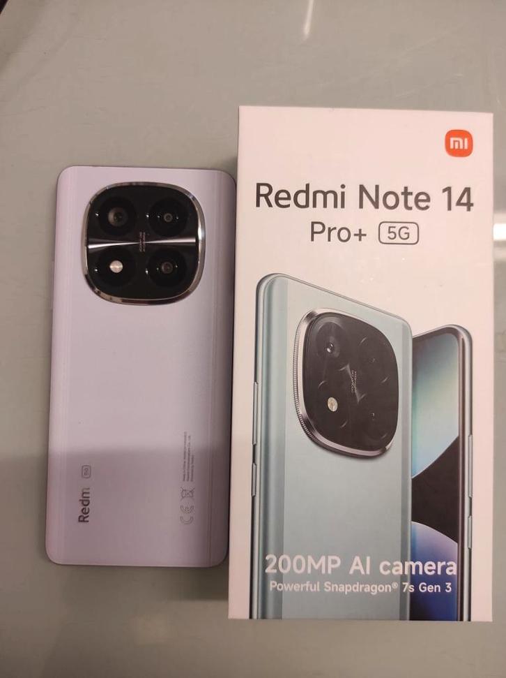 Xiaomi Redmi Note 14 Pro + 5G, 256 Go, violet lavande, Télécoms, Téléphonie mobile | Marques Autre, Utilisé, Sans abonnement, Sans simlock
