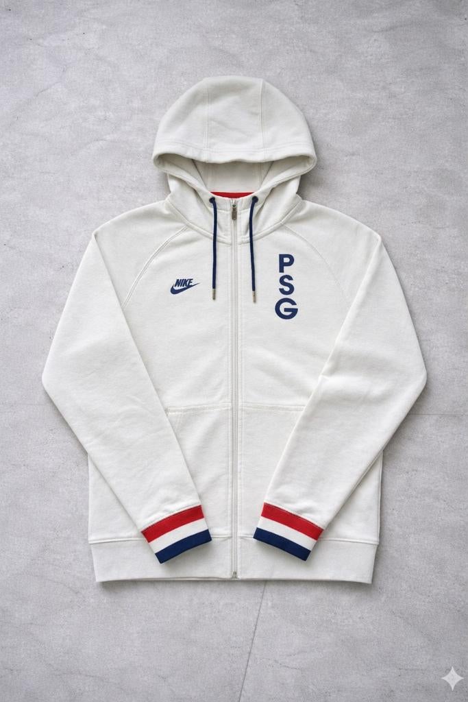 Sweat à capuche Nike PSG - Collection Sportswear - Blanc Cas, Kleding | Heren, Truien en Vesten, Gedragen, Maat 46 (S) of kleiner
