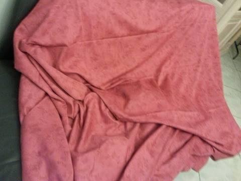 Rozerood DEKBEDOVERTREK 250 X 285 cm, Ophalen of Verzenden, Zo goed als nieuw, Tweepersoons, Roze