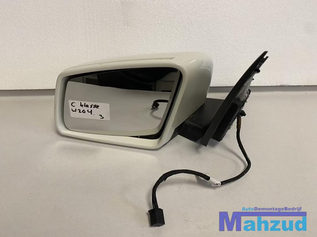 MERCEDES C KLASSE W204 Wit links spiegel white left mirror, Autos : Pièces & Accessoires, Rétroviseurs, Mercedes-Benz, Utilisé