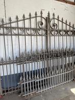Poort met hekwerk zonder bevestigingspalen, Ophalen, Zo goed als nieuw, IJzer, Sierhekwerk