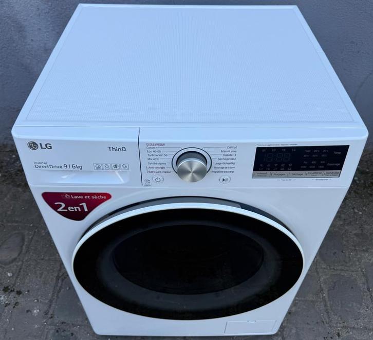 1an garantie-9kg LG (2 en 1) Lave linge séchant Intelligent, Electroménager, Lave-linges séchants, Comme neuf, 8 à 10 kg, Enlèvement