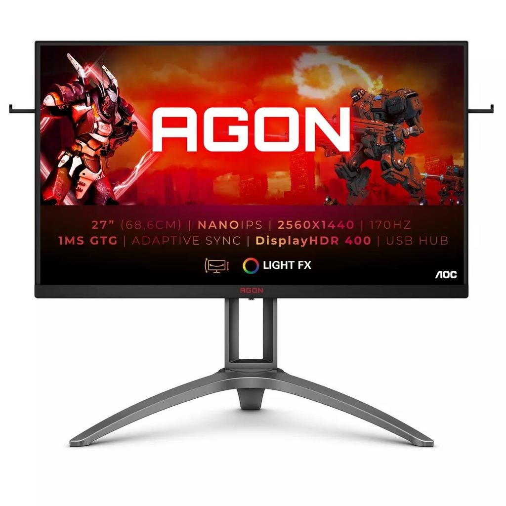 AOC 273qxp, Informatique & Logiciels, Moniteurs, Comme neuf, 151 à 200 Hz, DisplayPort, DVI, HDMI, Gaming, Réglable en hauteur
