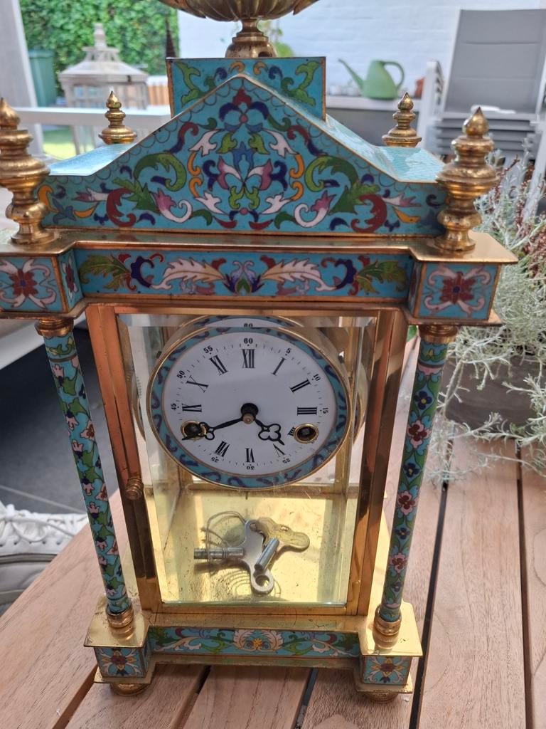 Antiek klok in goeie staat, Antiquités & Art, Antiquités | Horloges, Enlèvement